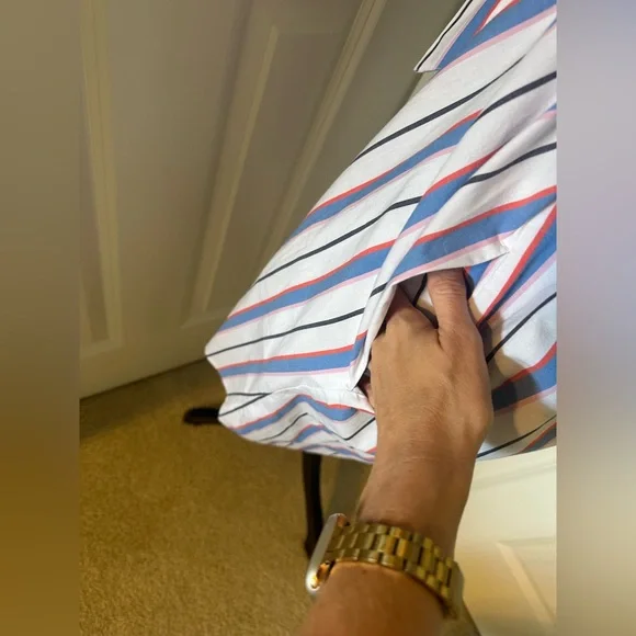 NWT J. Crew Factory Short Sleeved Striped Shirt Dress with pockets! - Picture 6 of 6